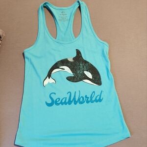 Seaworld Orca Women's Blue Tank Top